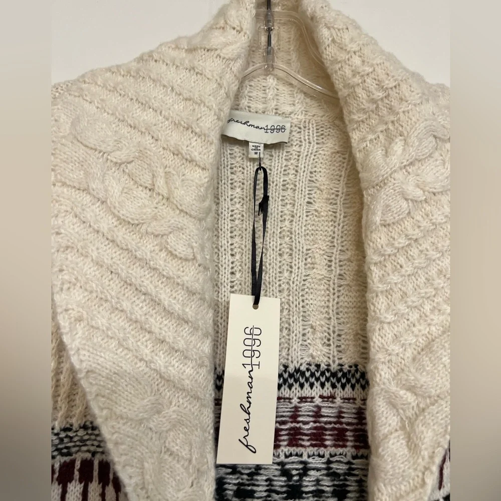 Freshman1996 Patterned Long Sweater / Cardigans NWT - Picture 5 of 7